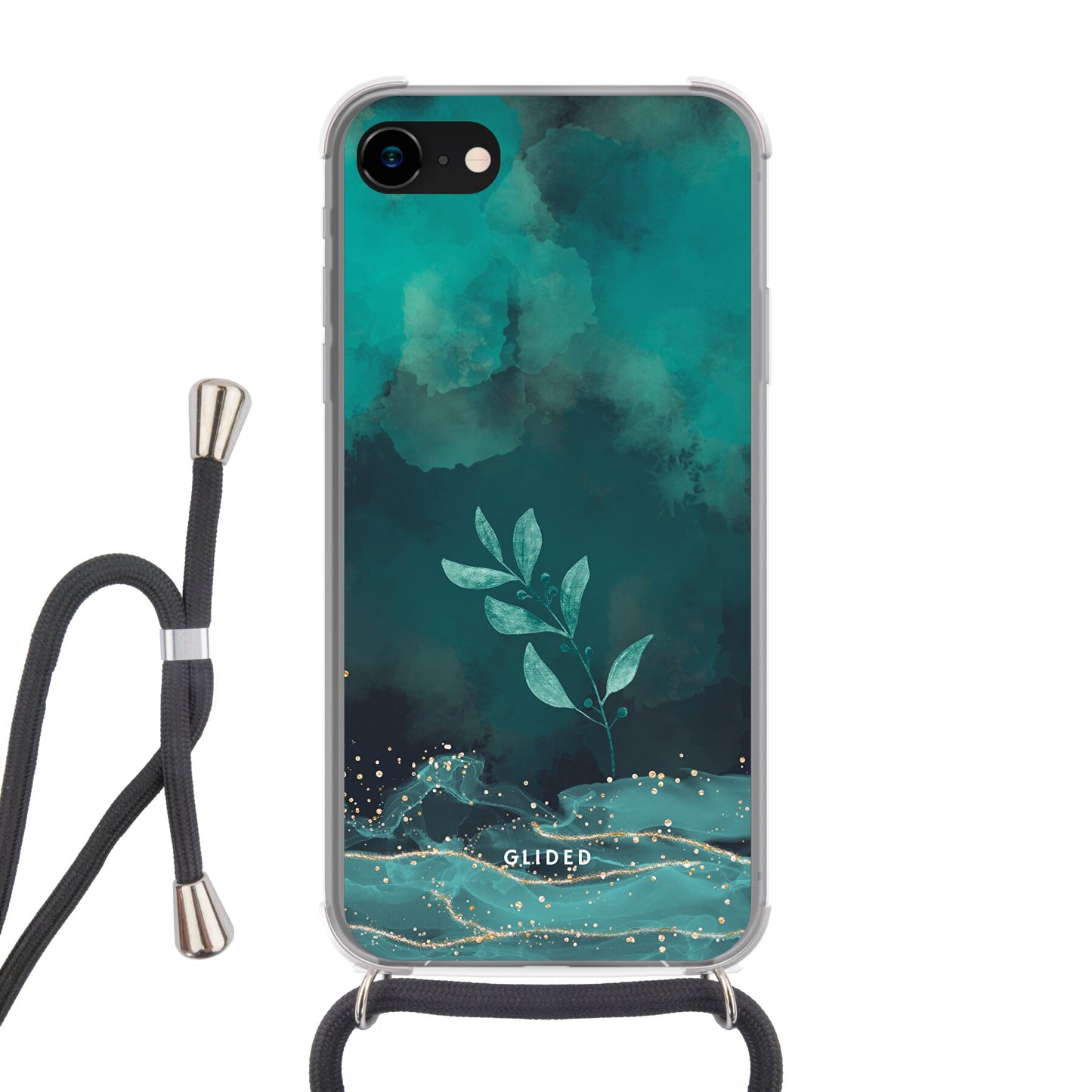 Mystic Bloom - iPhone 8 Handyhülle Crossbody case mit Band