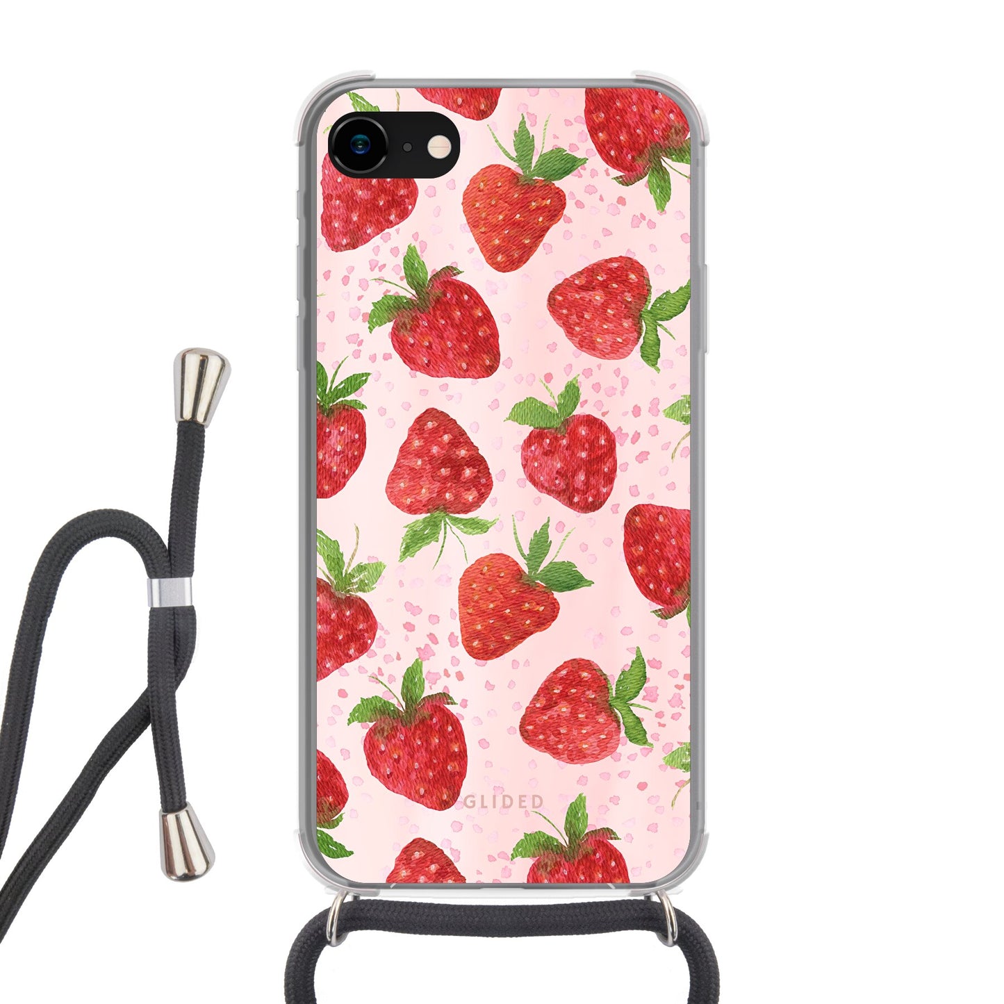 Strawberry Dream - iPhone 8 Handyhülle Crossbody case mit Band