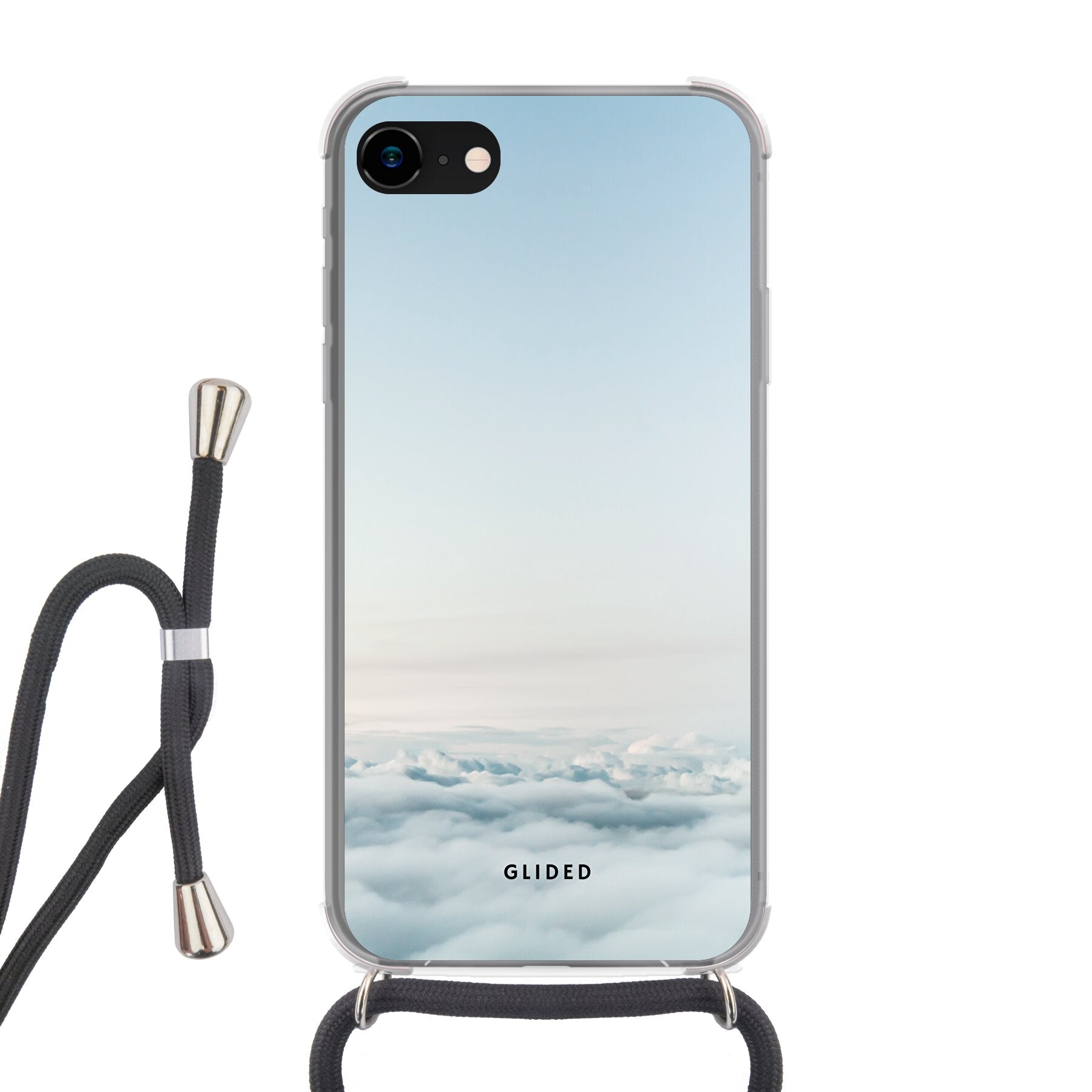 Cloudy - iPhone 8 Handyhülle Crossbody case mit Band