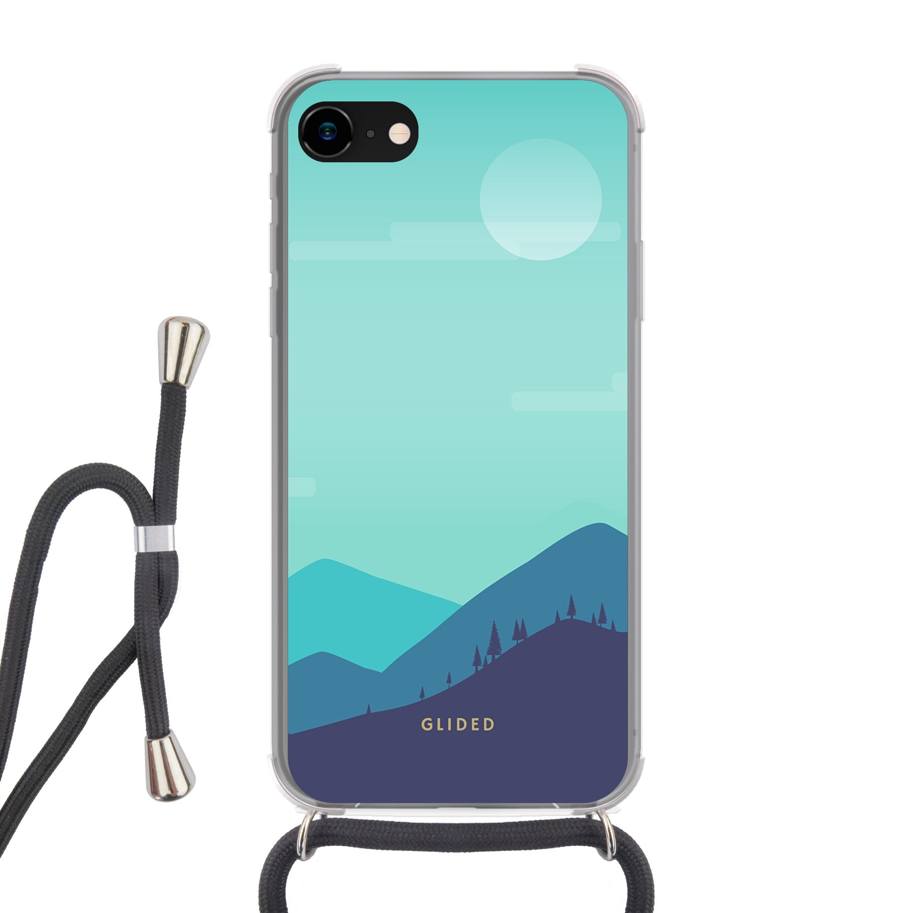 'Alpine' - iPhone 8 Handyhülle Crossbody case mit Band