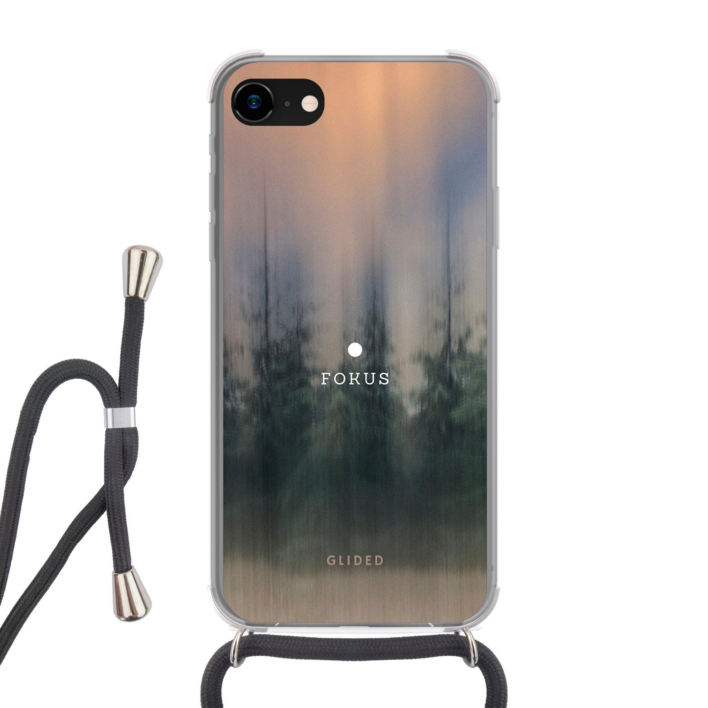 Focus - iPhone 8 Handyhülle Crossbody case mit Band