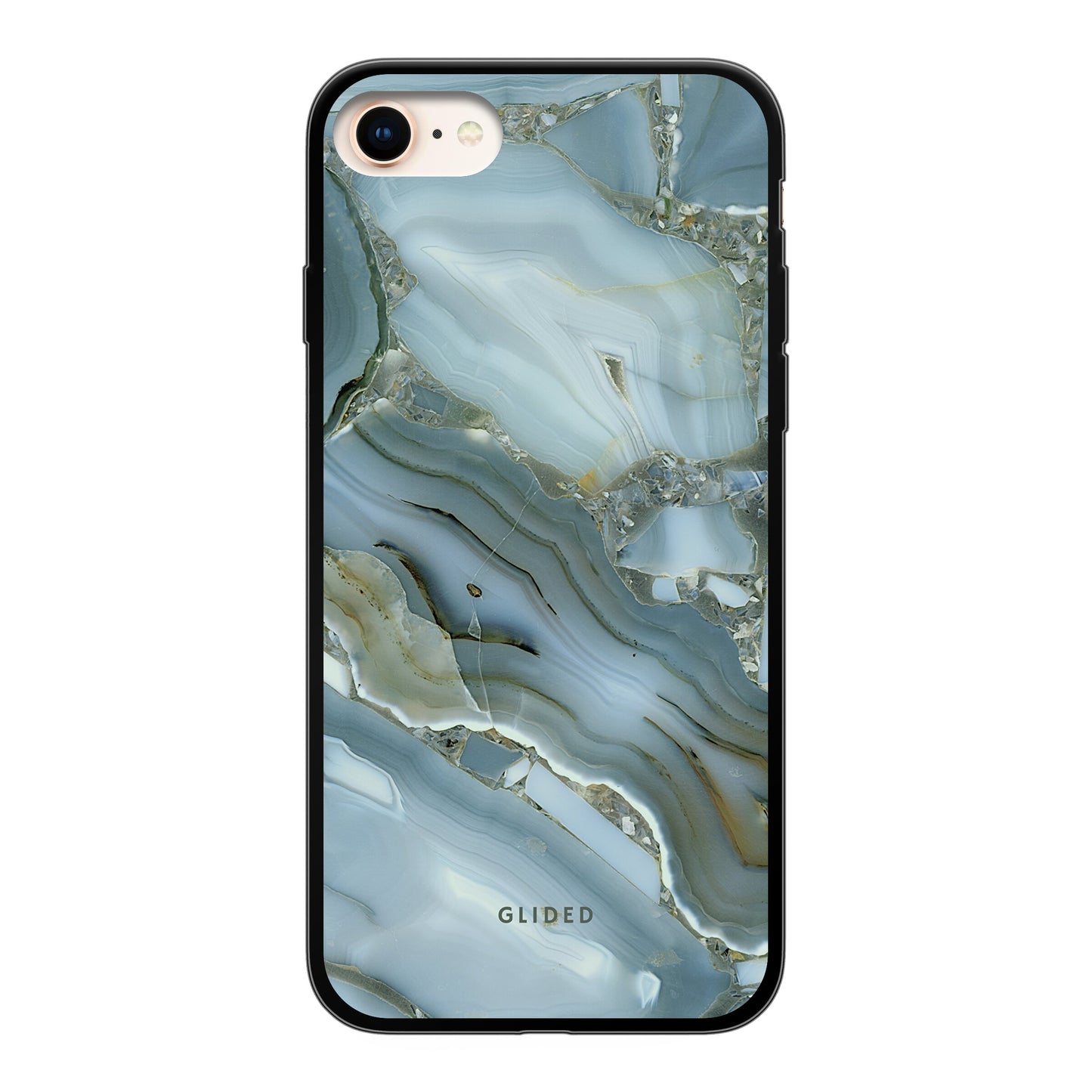 Green Marble - iPhone 8 Handyhülle Soft case