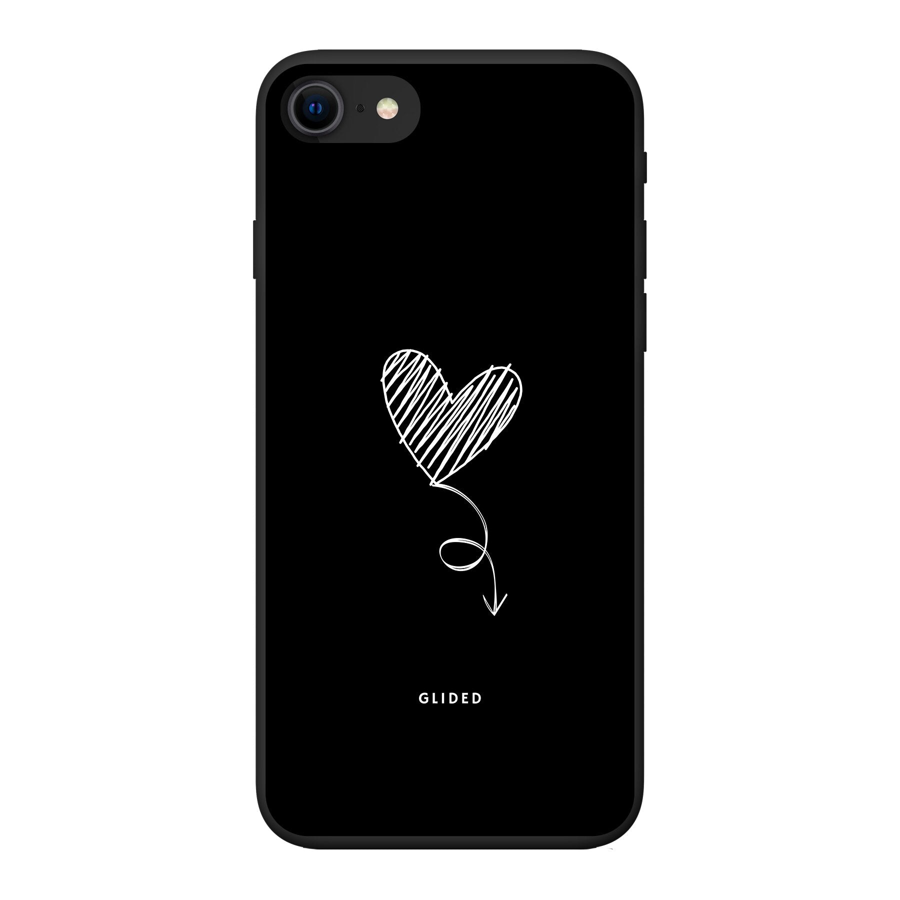 Dark Heart - iPhone SE 2020 Handyhülle Biologisch Abbaubar