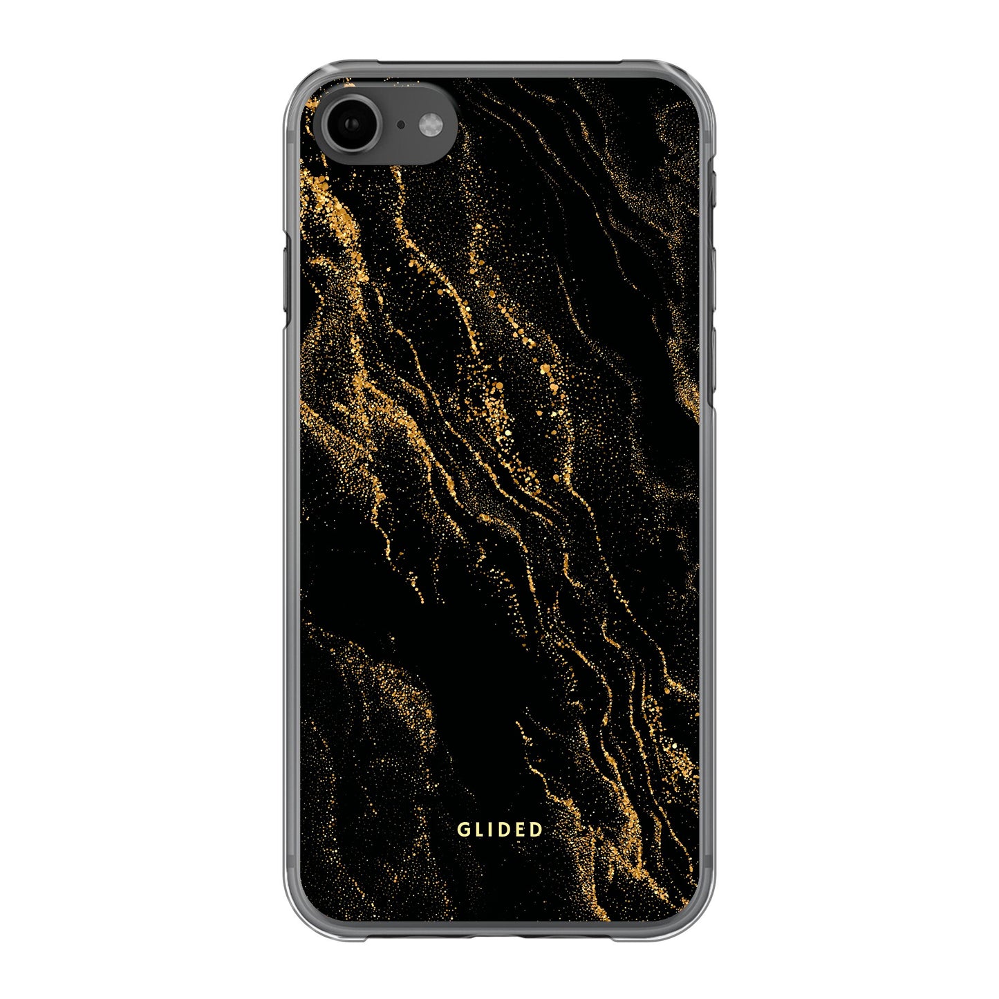 Black Marble - iPhone SE 2020 Handyhülle Hard Case