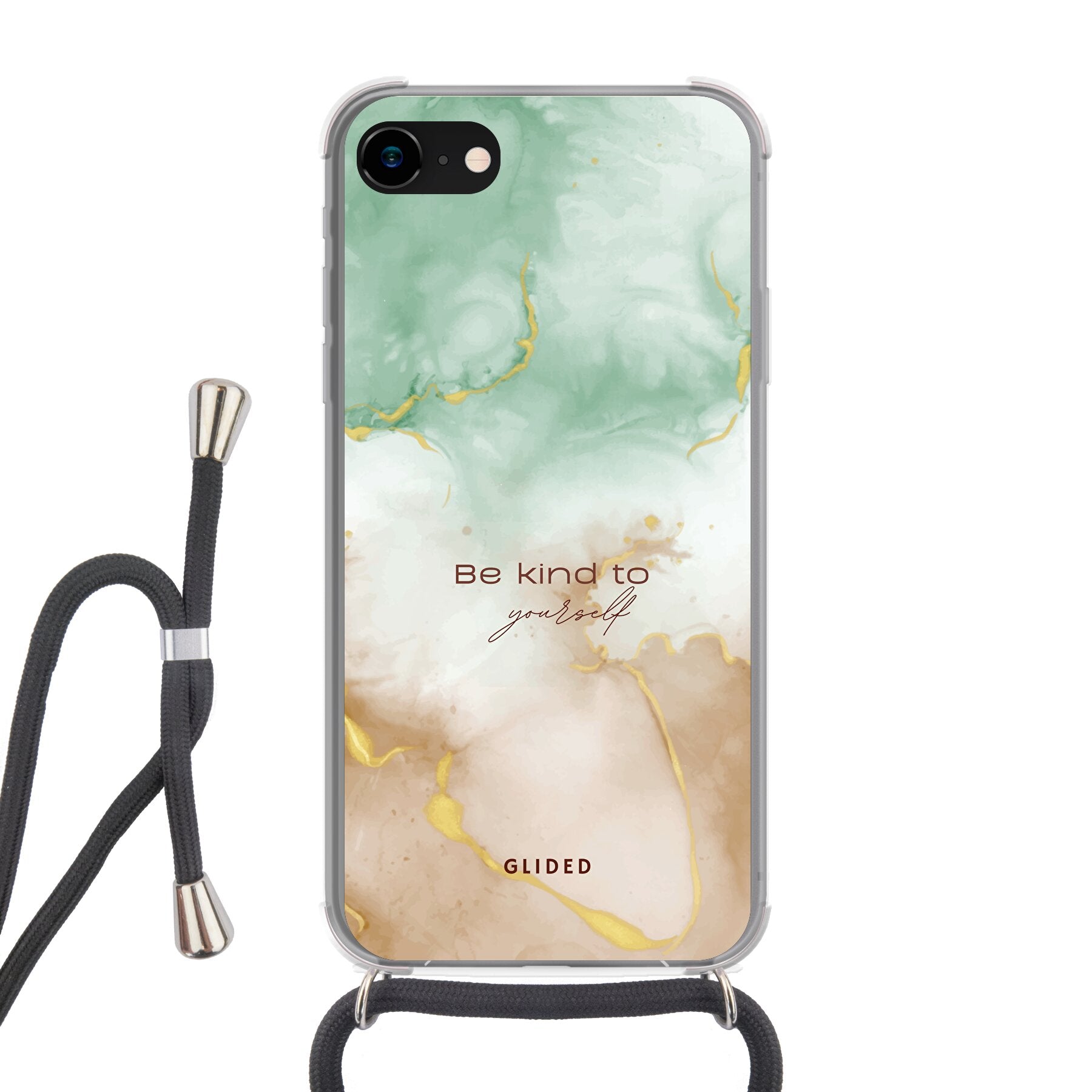 Kind to yourself - iPhone SE 2022 Handyhülle Crossbody case mit Band