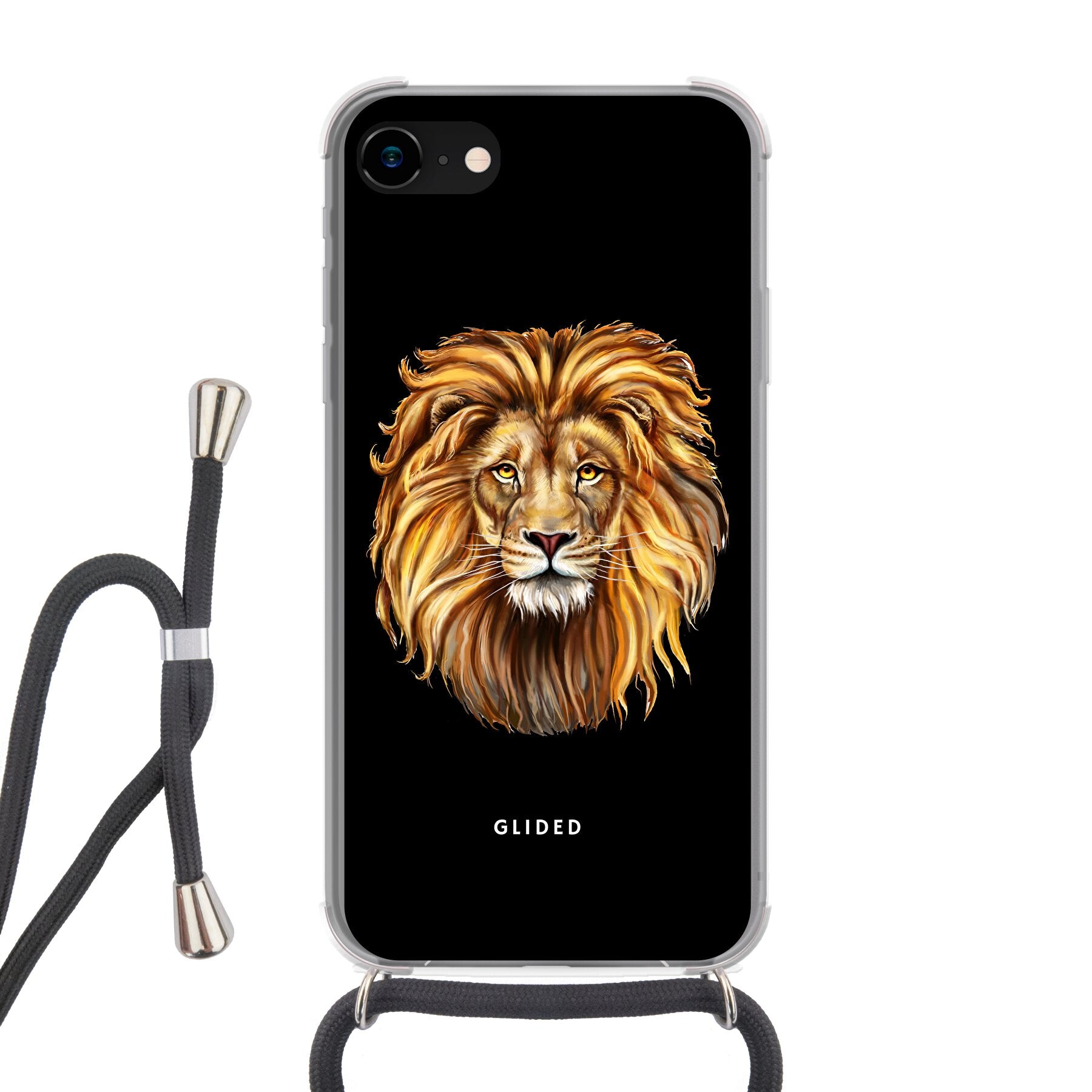 Lion Majesty - iPhone SE 2022 - Crossbody case mit Band