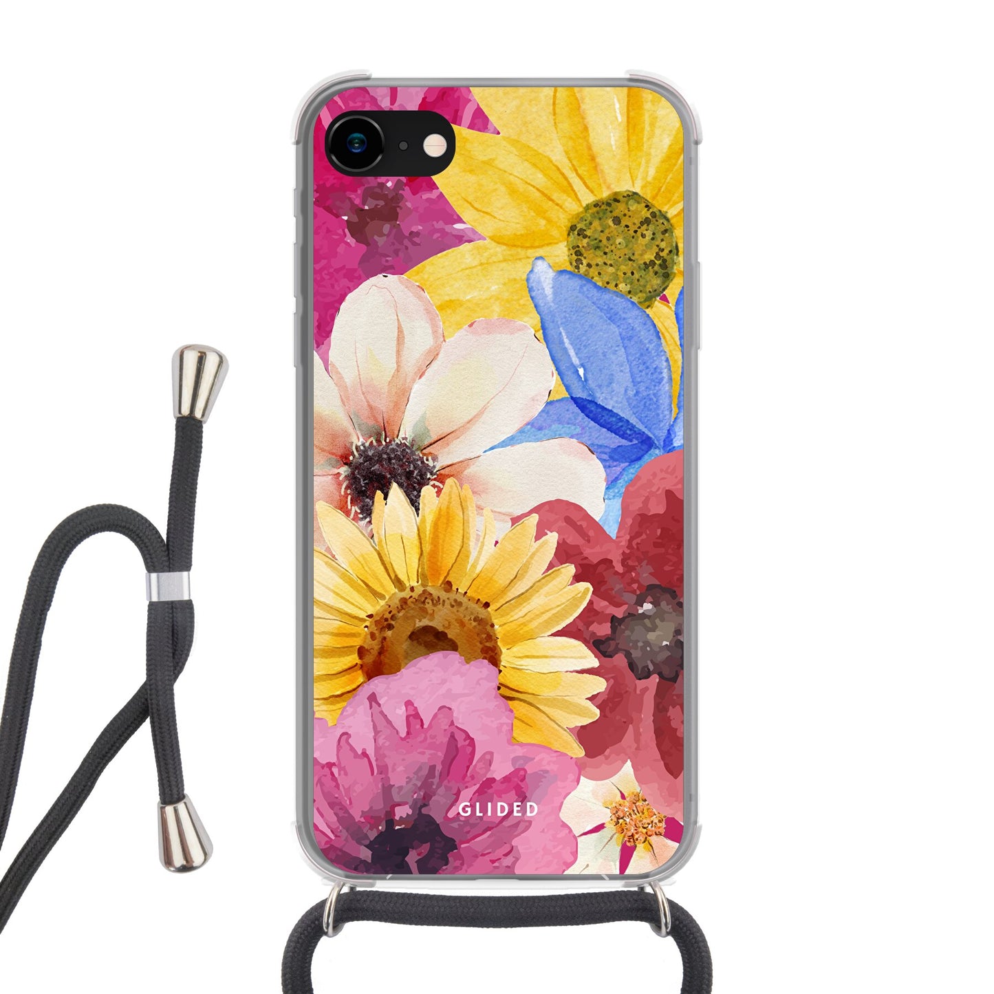 Bouquet - iPhone SE 2022 - Crossbody case mit Band