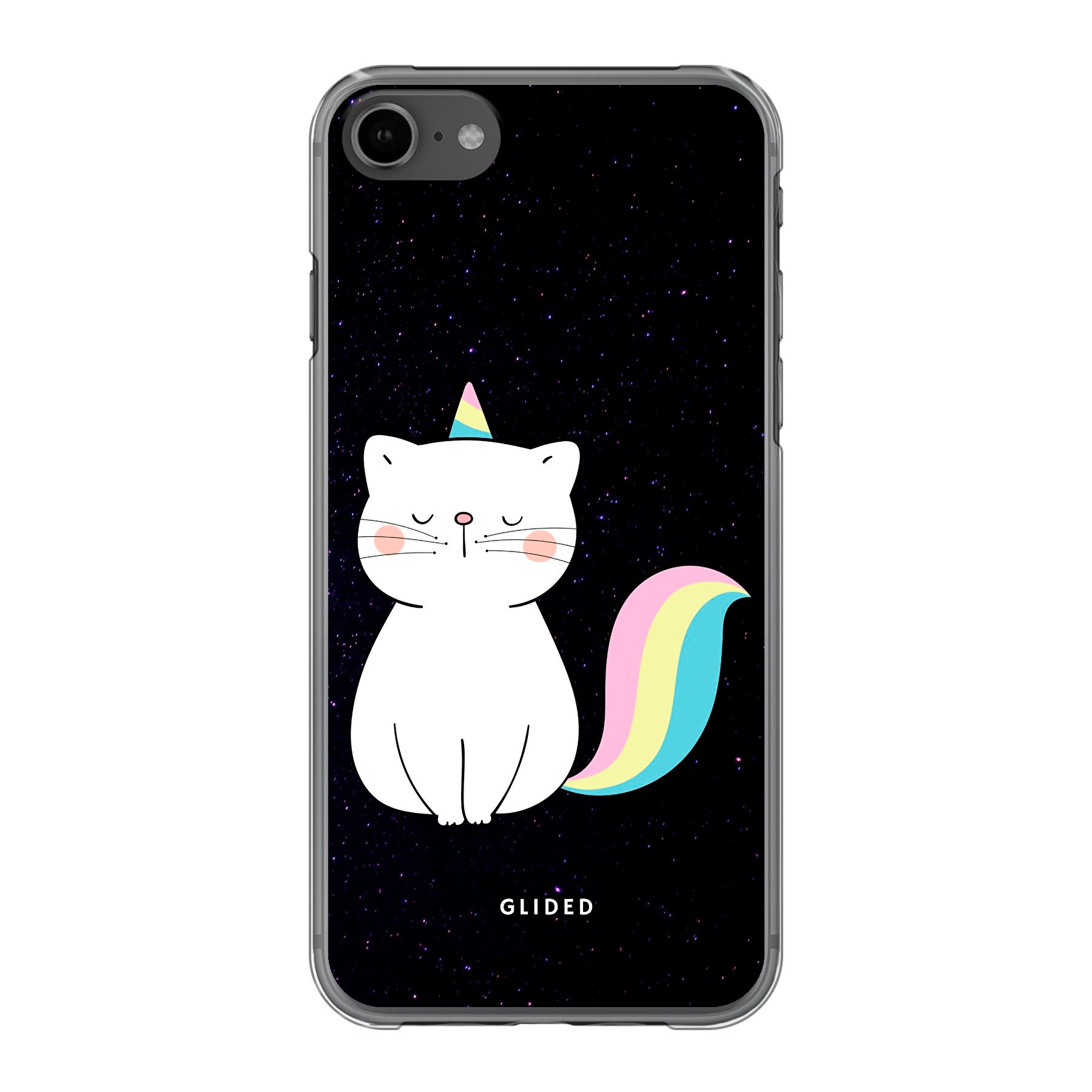 Unicorn Cat - iPhone SE 2022 Handyhülle Hard Case