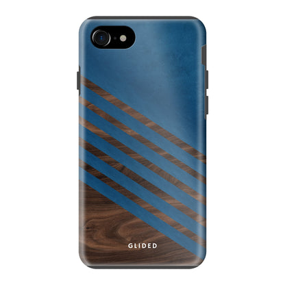 Blue Wood - iPhone SE 2022 Handyhülle Tough case