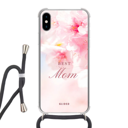 Flower Power - iPhone X/Xs - Crossbody case mit Band