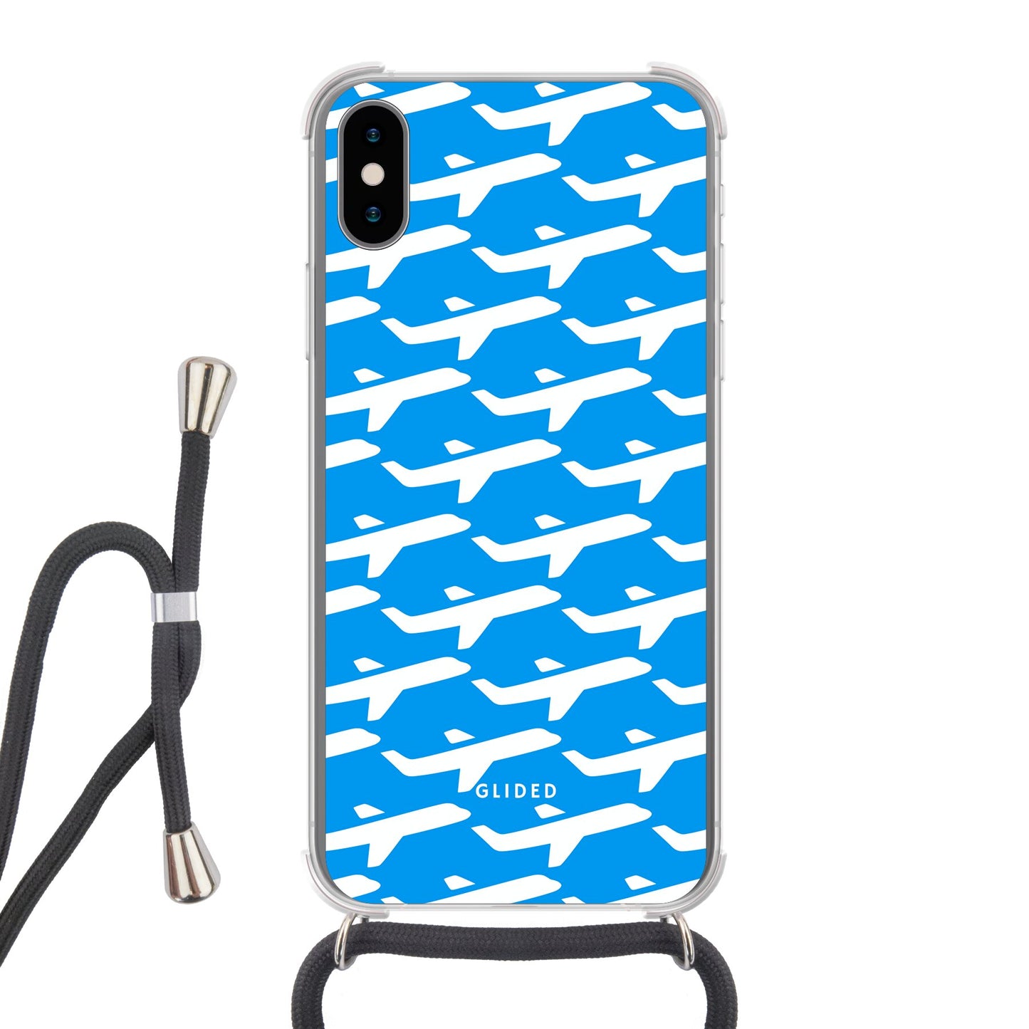 Planes - iPhone X/Xs Handyhülle Crossbody case mit Band