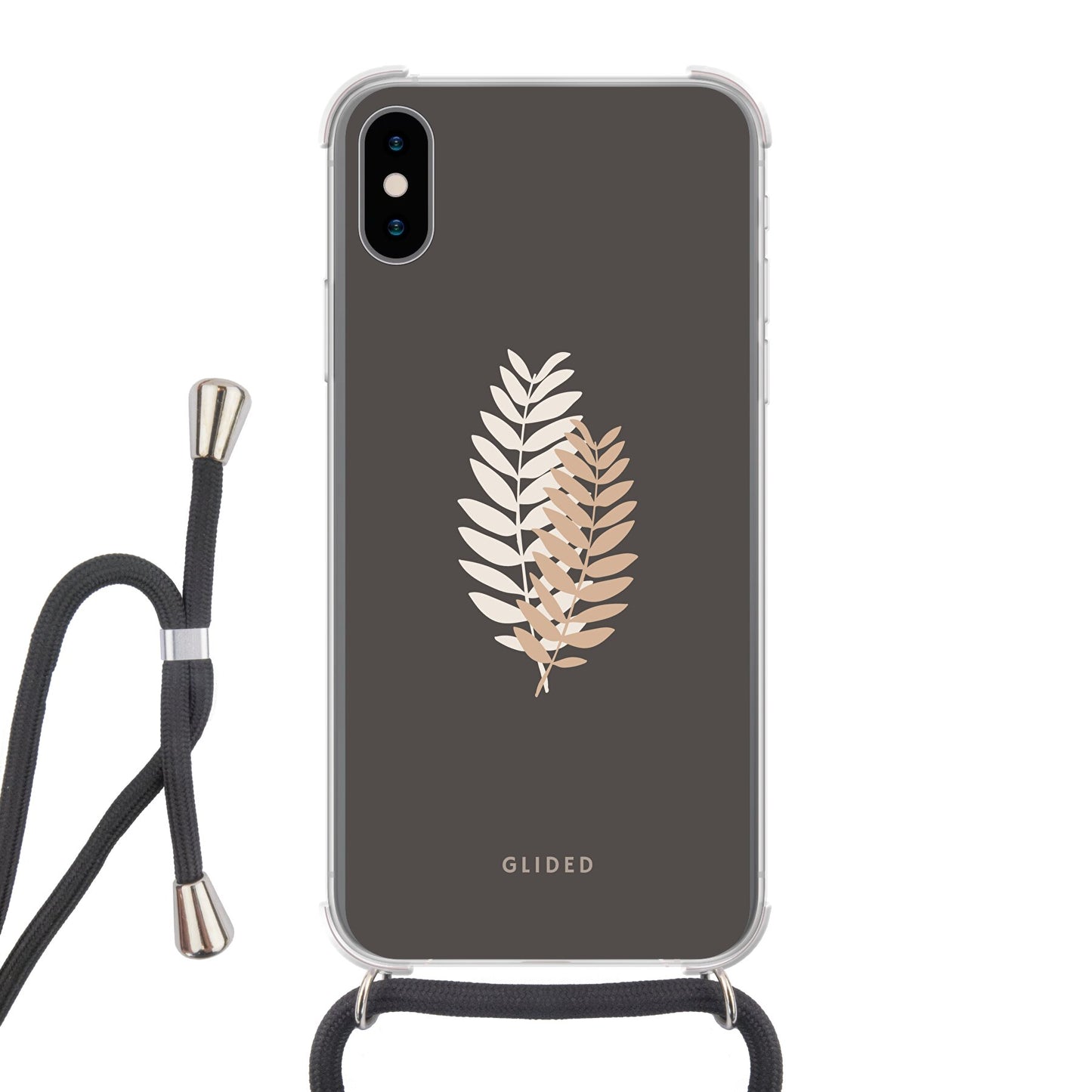 Florage - iPhone X/Xs Handyhülle Crossbody case mit Band