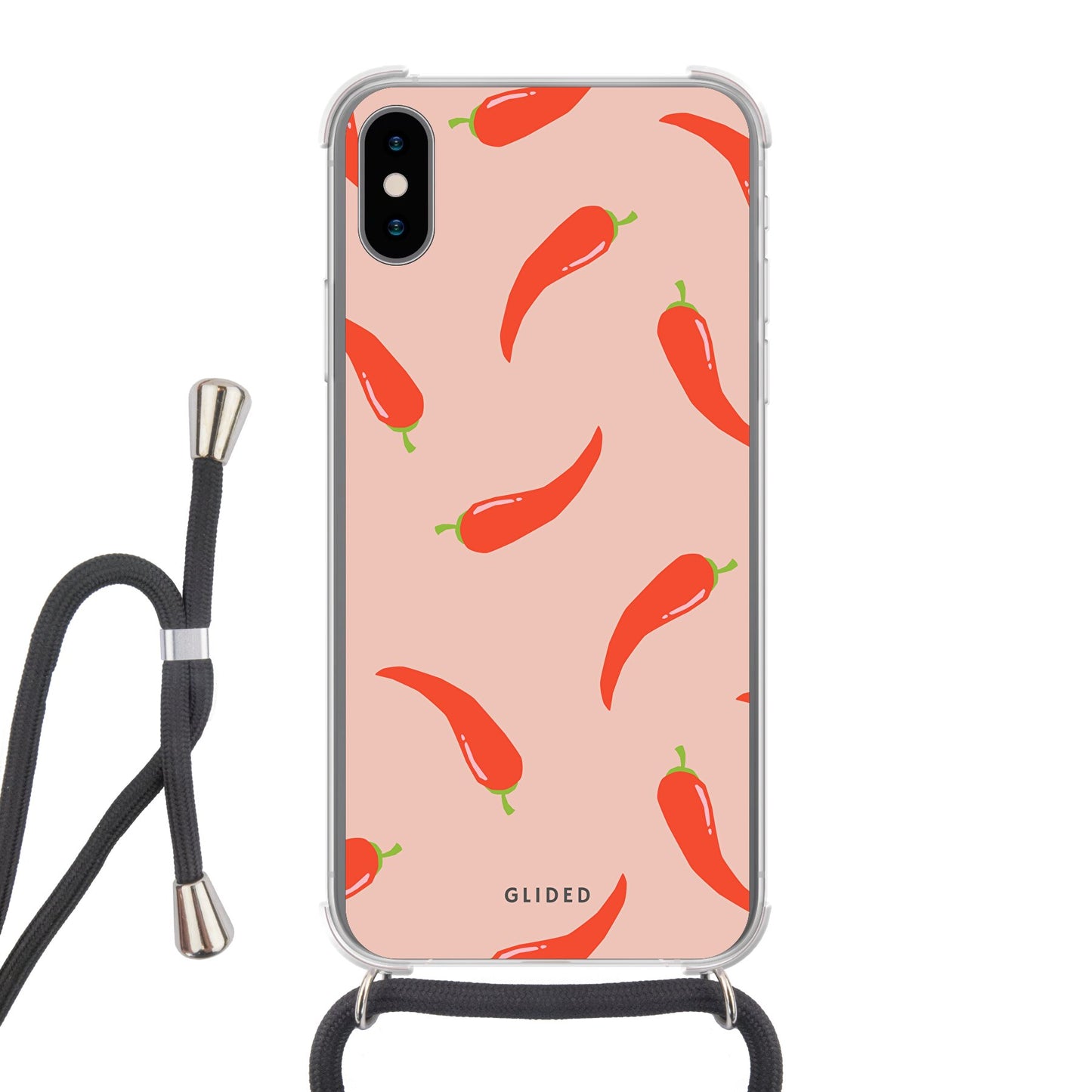 Spicy Chili - iPhone X/Xs - Crossbody case mit Band