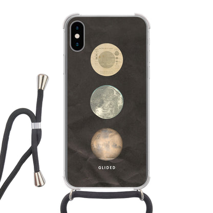 Galaxy - iPhone X/Xs Handyhülle Crossbody case mit Band