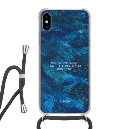 Chances - iPhone X/Xs Handyhülle Crossbody case mit Band