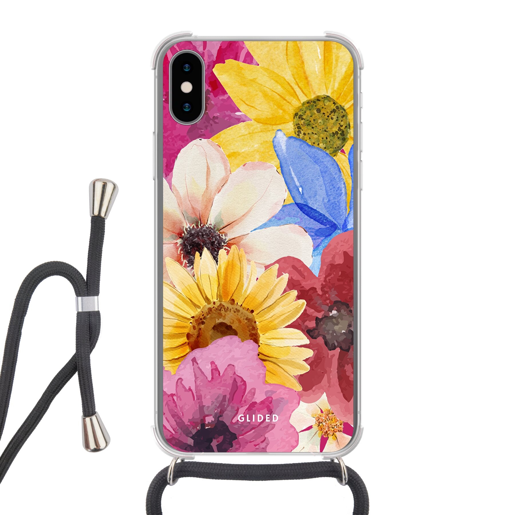 Bouquet - iPhone X/Xs - Crossbody case mit Band