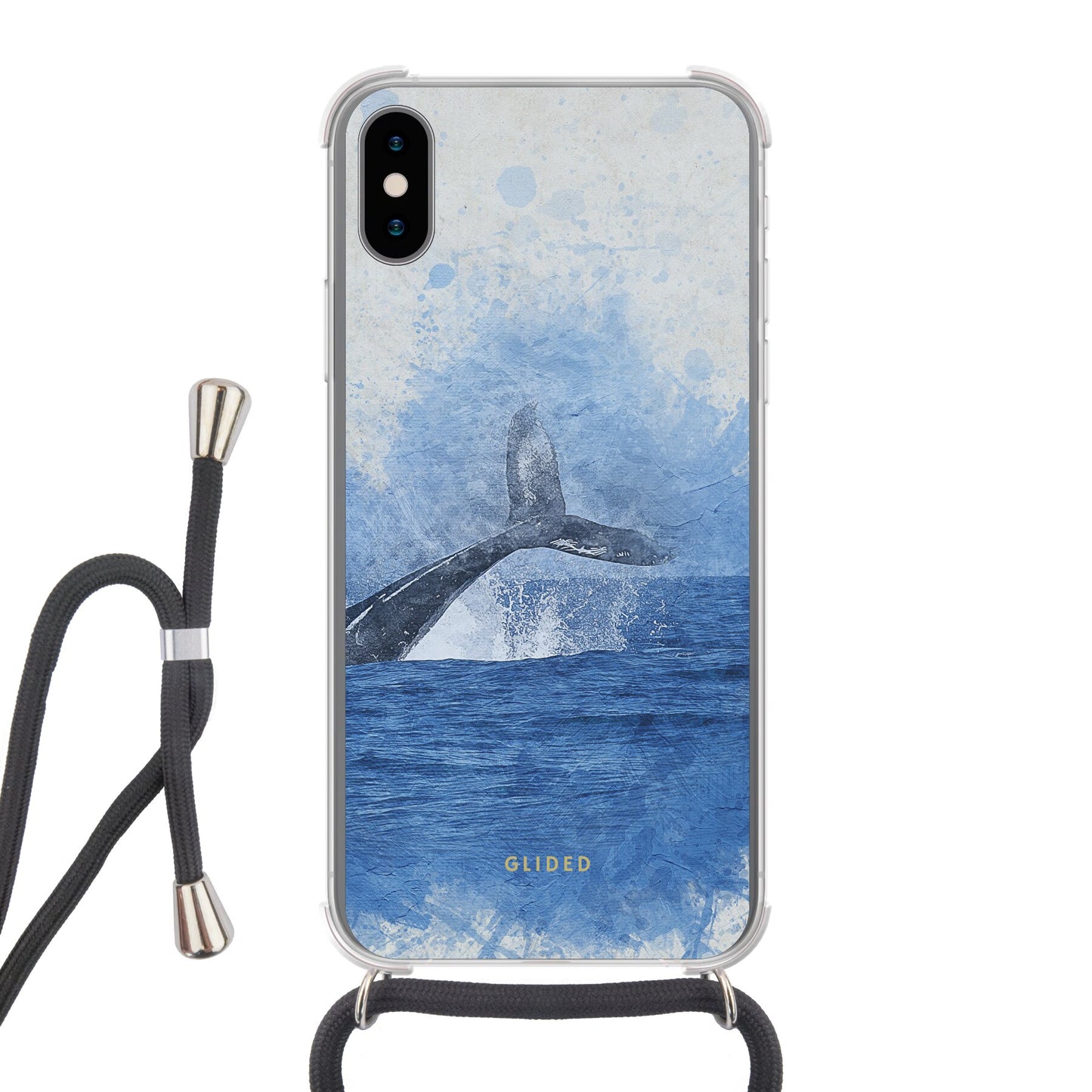 Oceanic - iPhone X/Xs Handyhülle Crossbody case mit Band