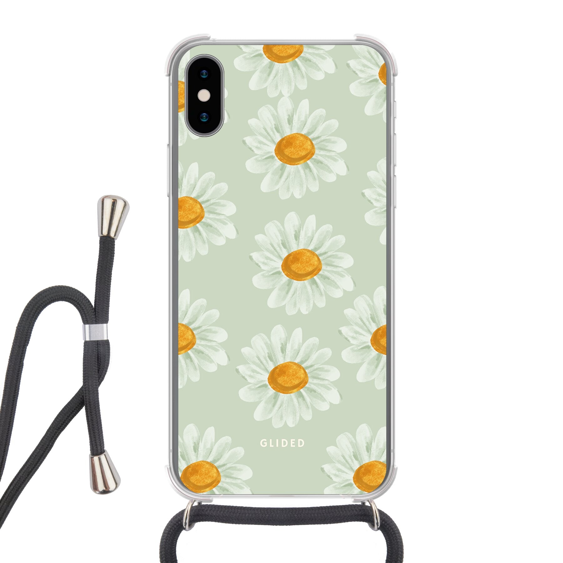 Daisy - iPhone X/Xs Handyhülle Crossbody case mit Band