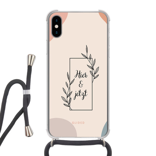 Now - iPhone X/Xs Handyhülle Crossbody case mit Band