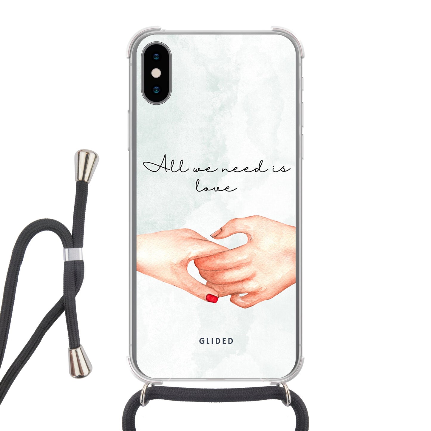 PureLove - iPhone X/Xs Handyhülle Crossbody case mit Band