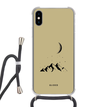 Lunar Peaks - iPhone X/Xs Handyhülle Crossbody case mit Band