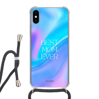 Best Mom - iPhone X/Xs - Crossbody case mit Band