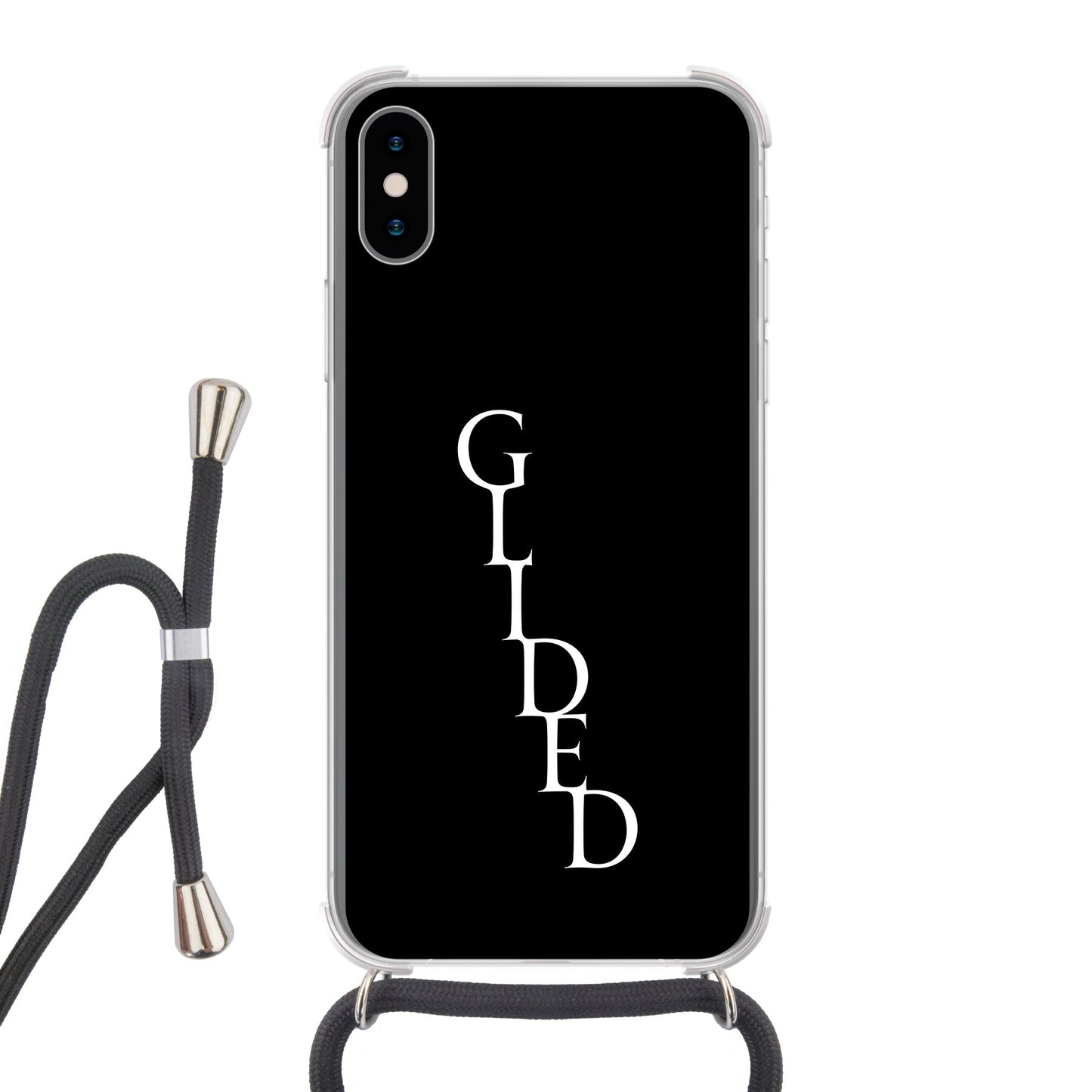 Premium Glided Exclusiv - iPhone X/Xs Handyhülle Crossbody case mit Band