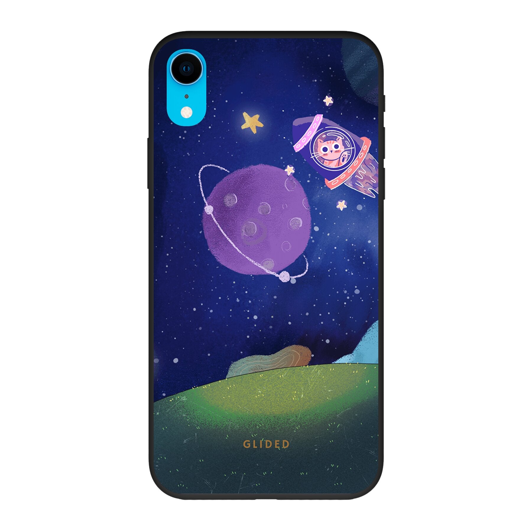 Galaxy Cat - iPhone XR Handyhülle Biologisch Abbaubar