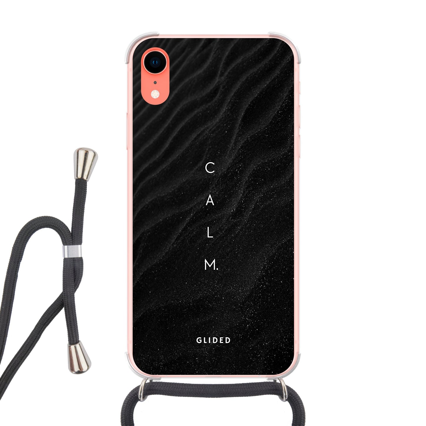 Calm - iPhone XR Handyhülle Crossbody case mit Band