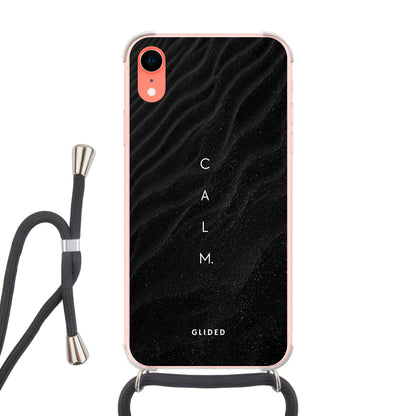 Calm - iPhone XR Handyhülle Crossbody case mit Band