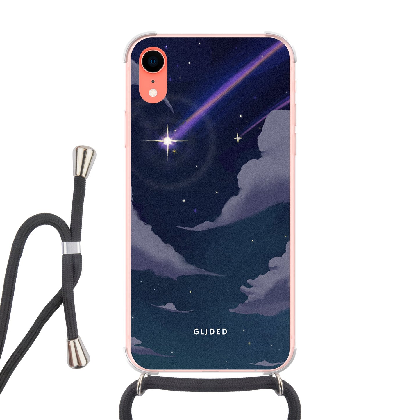 Wish - iPhone XR Handyhülle Crossbody case mit Band