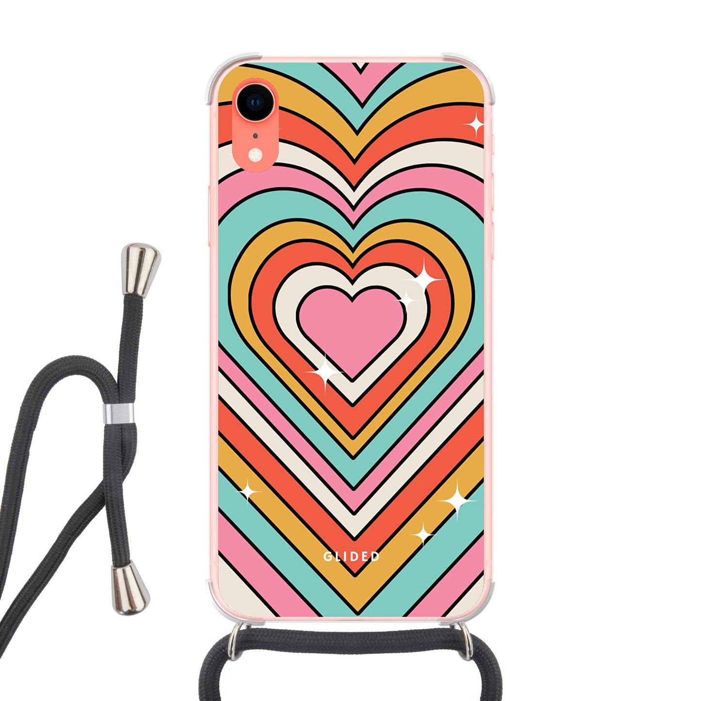 Endless Love - iPhone XR Handyhülle Crossbody case mit Band