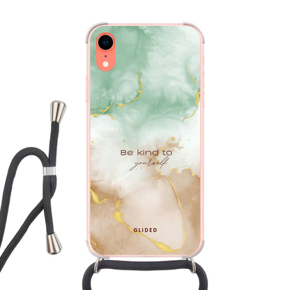 Kind to yourself - iPhone XR Handyhülle Crossbody case mit Band