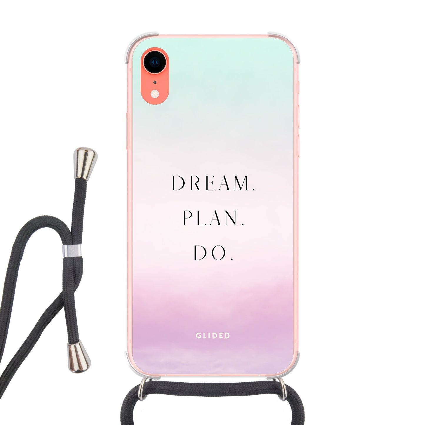 Dream - iPhone XR Handyhülle Crossbody case mit Band