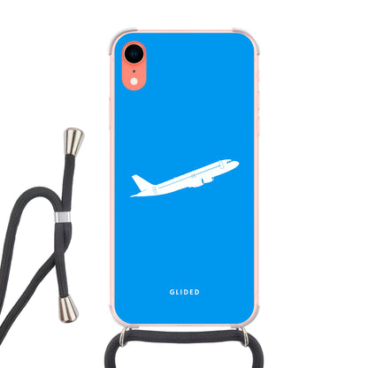 Up to Sky - iPhone XR Handyhülle Crossbody case mit Band