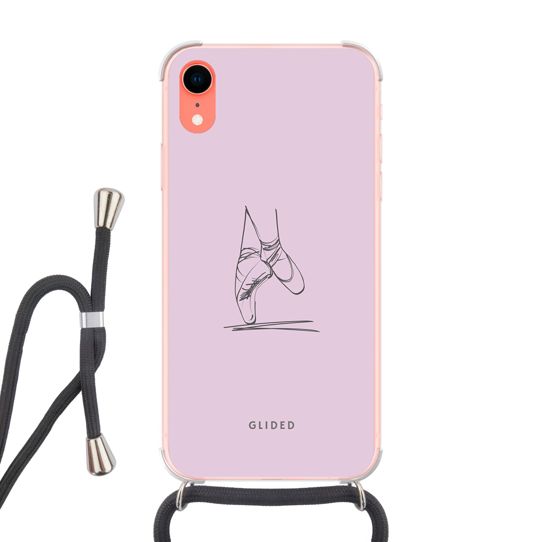 Pointe - iPhone XR Handyhülle Crossbody case mit Band