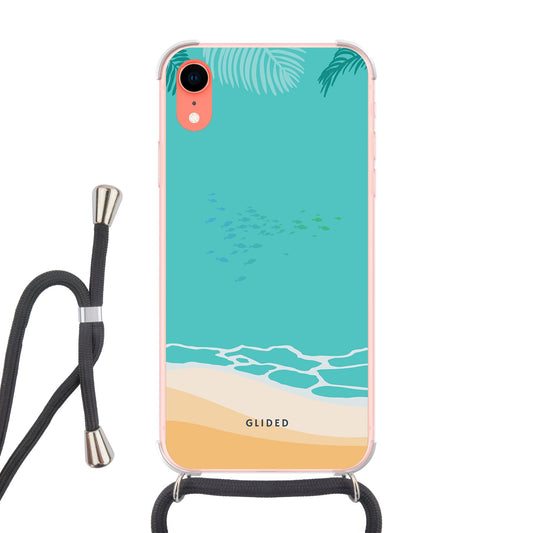 Beachy - iPhone XR Handyhülle Crossbody case mit Band