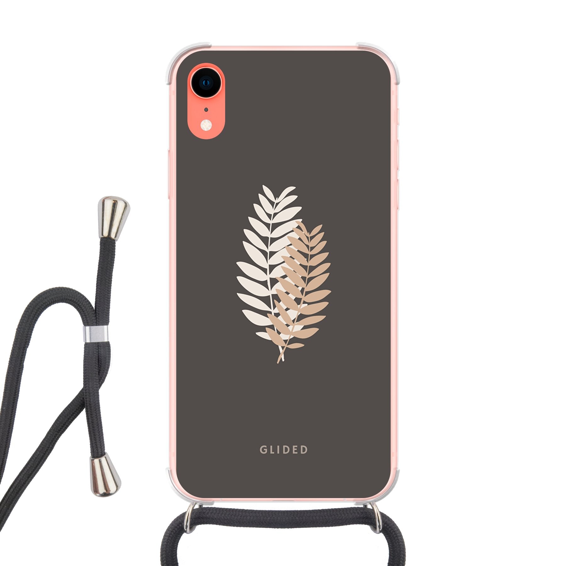 Florage - iPhone XR Handyhülle Crossbody case mit Band