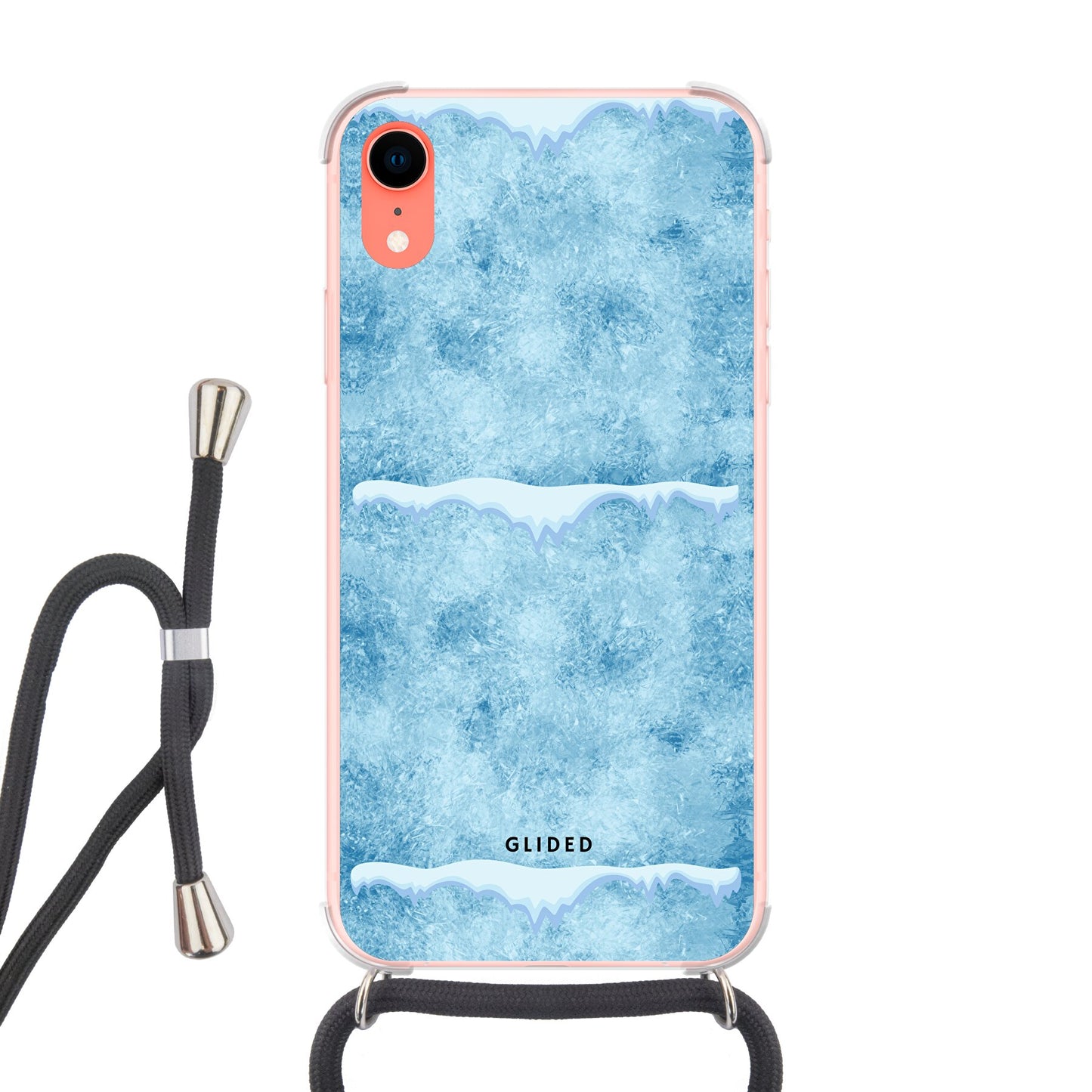 Ice Time - iPhone XR Handyhülle Crossbody case mit Band