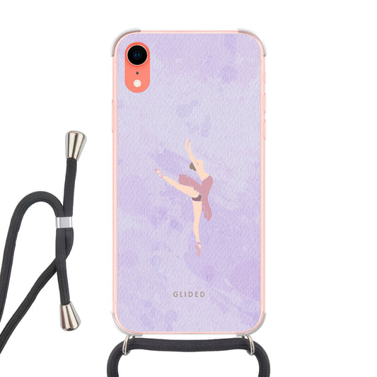 Lavender - iPhone XR Handyhülle Crossbody case mit Band