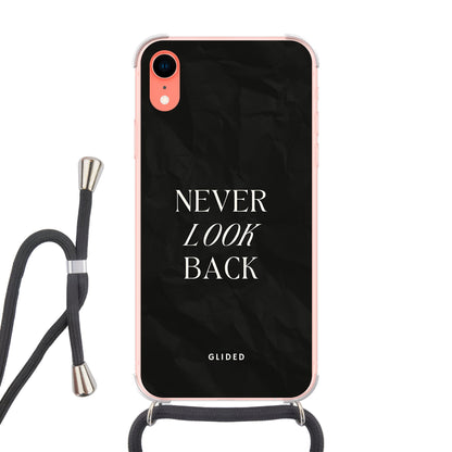 Never Back - iPhone XR Handyhülle Crossbody case mit Band