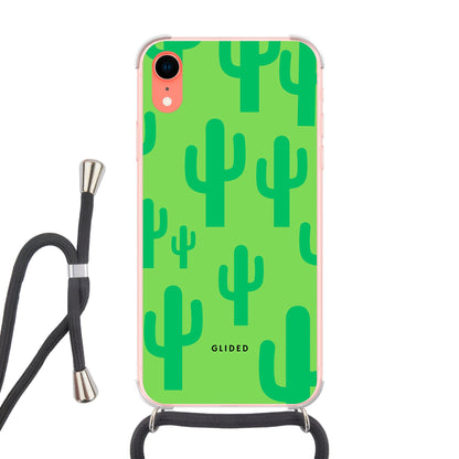 Cactus Spikes - iPhone XR - Crossbody case mit Band