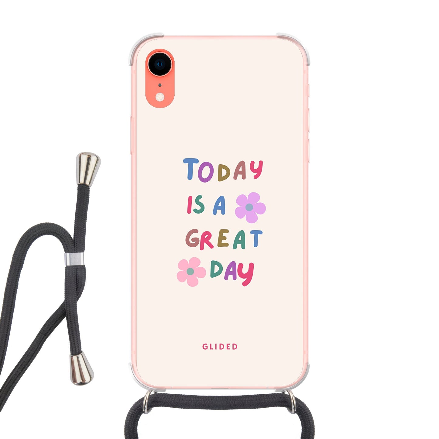 Great Day - iPhone XR Handyhülle Crossbody case mit Band