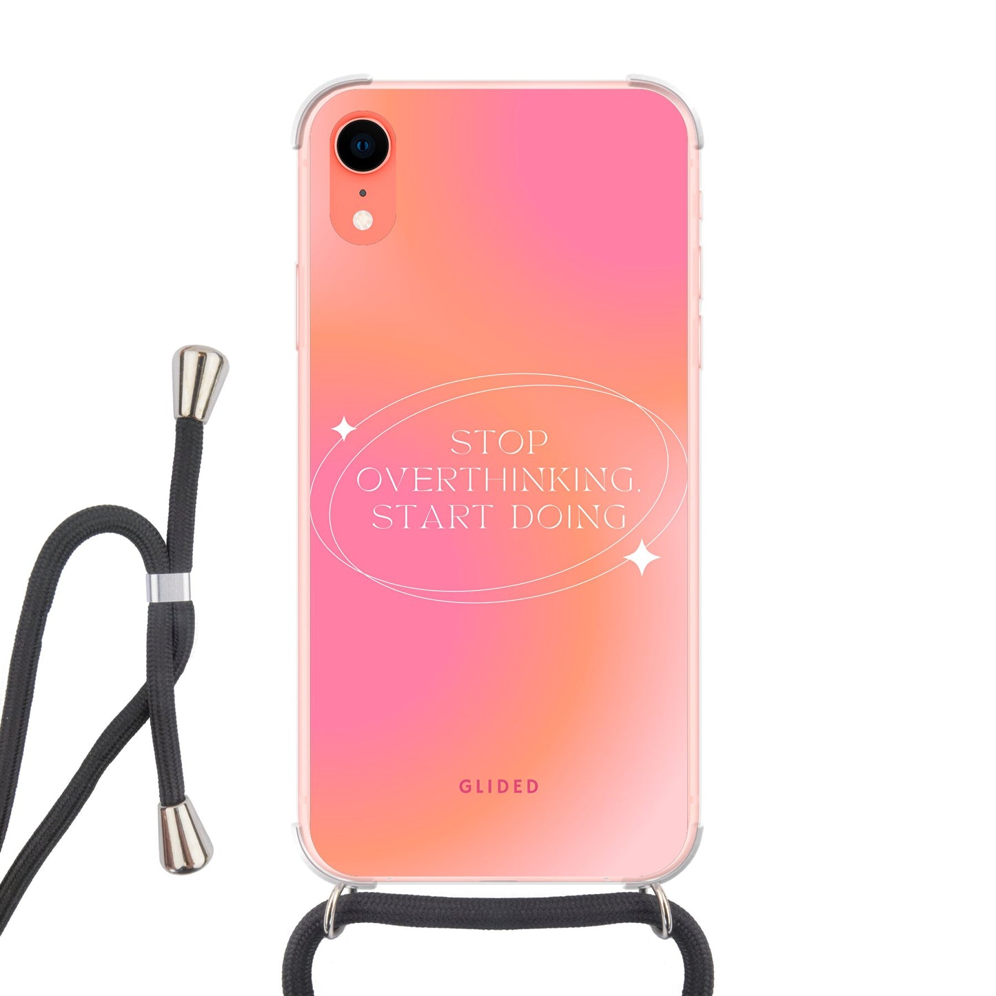 Start Doing - iPhone XR Handyhülle Crossbody case mit Band