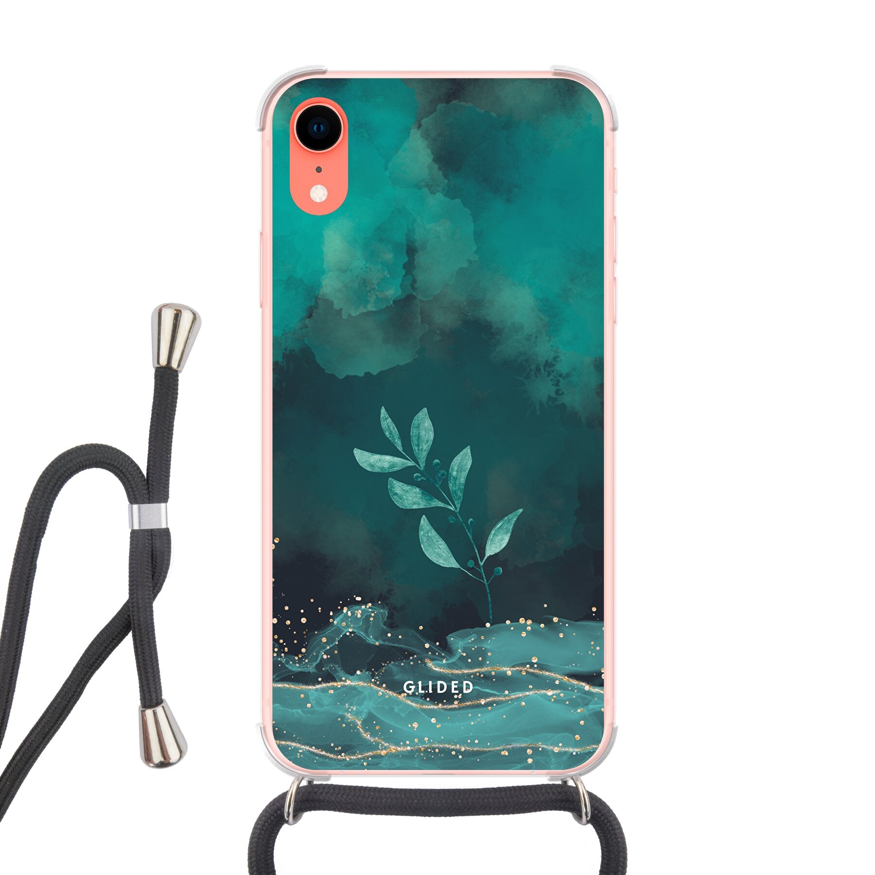 Mystic Bloom - iPhone XR Handyhülle Crossbody case mit Band