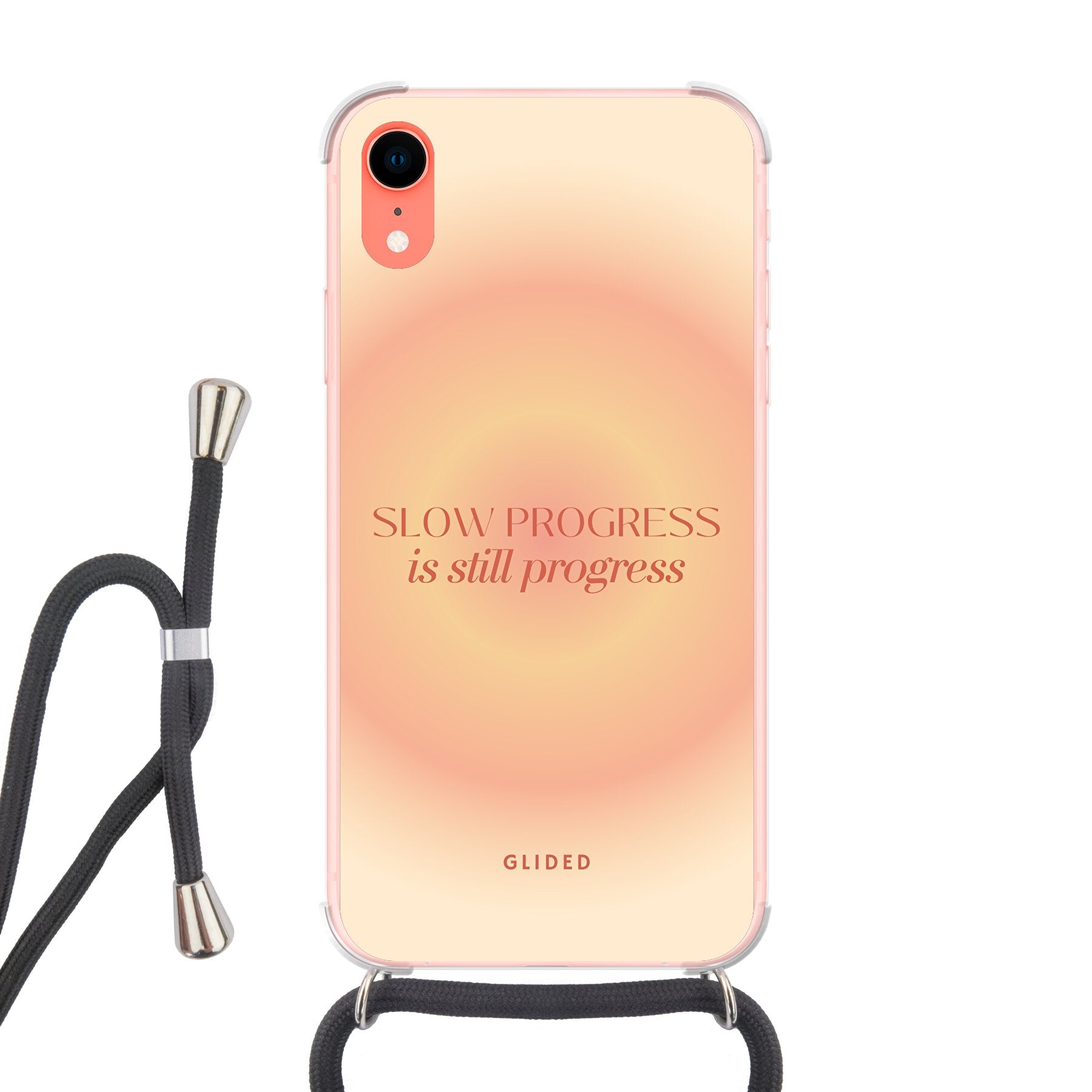 Progress - iPhone XR Handyhülle Crossbody case mit Band