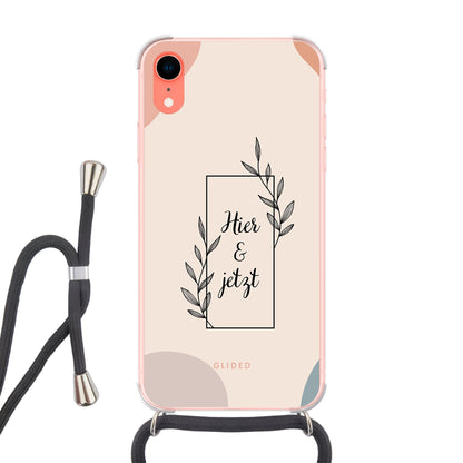 Now - iPhone XR Handyhülle Crossbody case mit Band