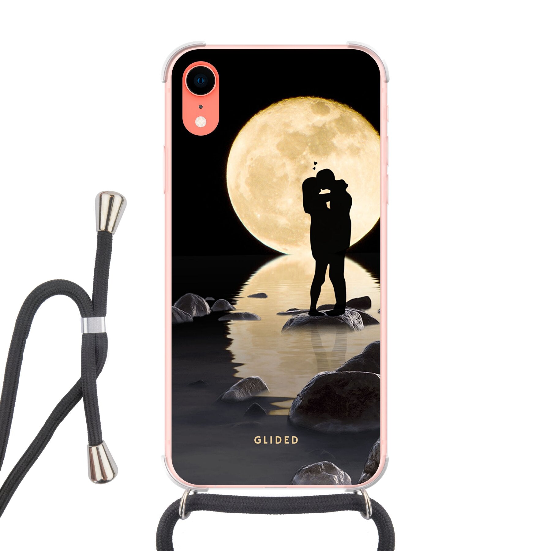 Moonlight - iPhone XR Handyhülle Crossbody case mit Band